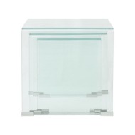 Ensemble de tables gigognes 3 Pièces Verre trempé Transparent