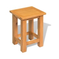 Table d'appoint 27 x 24 x 37 cm Bois de chêne massif