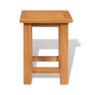 Table d'appoint 27 x 24 x 37 cm Bois de chêne massif