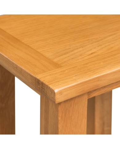 Table d'appoint 27 x 24 x 37 cm Bois de chêne massif