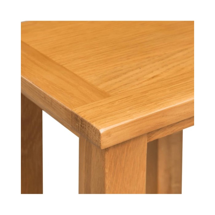 Table d'appoint 27 x 24 x 37 cm Bois de chêne massif