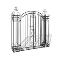 Portillon ornemental de jardin Fer forgé 122 x 20,5 x 134 cm  