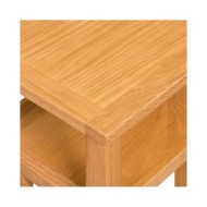 Table d'appoint avec étagère à revues Chêne massif 27x35x55 cm  