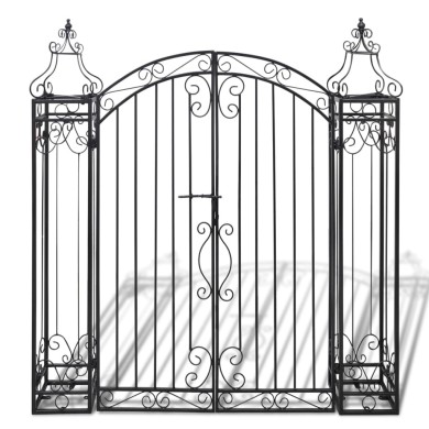 Portillon ornemental de jardin Fer forgé 122 x 20,5 x 134 cm  