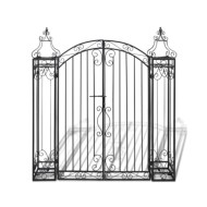 Portillon ornemental de jardin Fer forgé 122 x 20,5 x 134 cm  