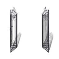 Portillon ornemental de jardin Fer forgé 122 x 20,5 x 134 cm  