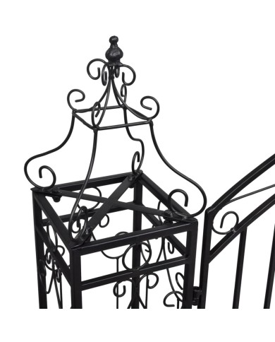 Portillon ornemental de jardin Fer forgé 122 x 20,5 x 134 cm  