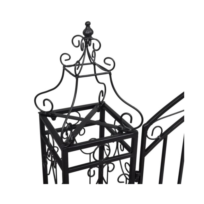 Portillon ornemental de jardin Fer forgé 122 x 20,5 x 134 cm  