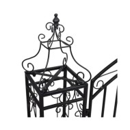 Portillon ornemental de jardin Fer forgé 122 x 20,5 x 134 cm  
