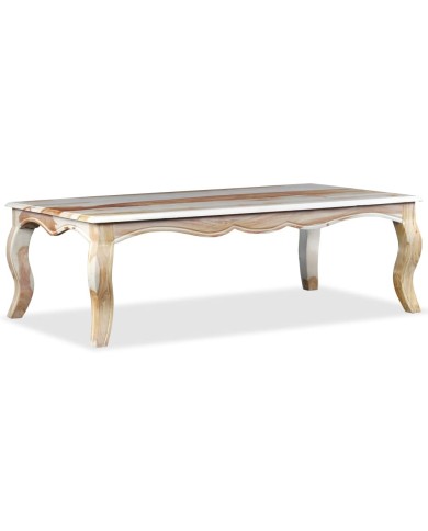 Table basse Bois massif de Sesham 110 x 60 x 35 cm