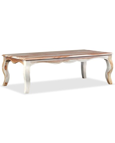 Table basse Bois massif de Sesham 110 x 60 x 35 cm