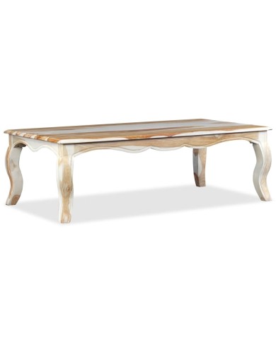 Table basse Bois massif de Sesham 110 x 60 x 35 cm