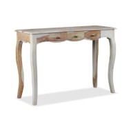 Table console et 3 tiroirs Bois de Sesham massif 110x40x76 cm