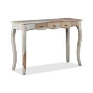 Table console et 3 tiroirs Bois de Sesham massif 110x40x76 cm