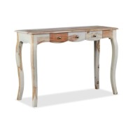 Table console et 3 tiroirs Bois de Sesham massif 110x40x76 cm