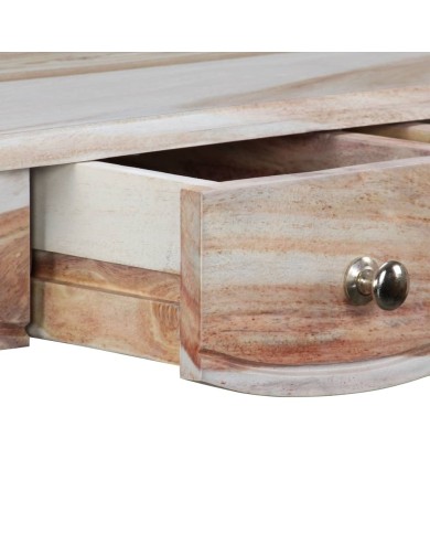 Table console et 3 tiroirs Bois de Sesham massif 110x40x76 cm
