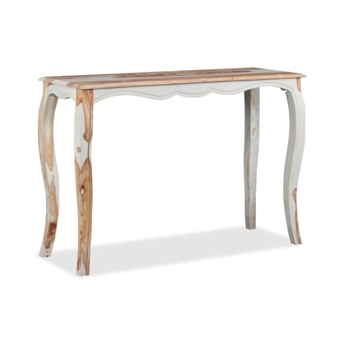 Table console Bois de Sesham massif 110 x 40 x 76 cm