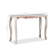Table console Bois de Sesham massif 110 x 40 x 76 cm