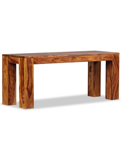 Banc Bois de Sesham massif 110 x 35 x 45 cm
