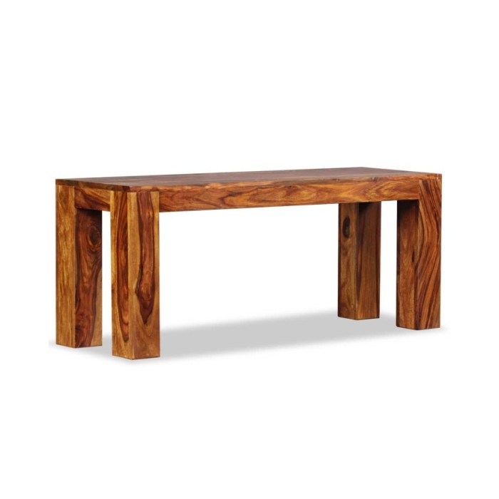 Banc Bois de Sesham massif 110 x 35 x 45 cm