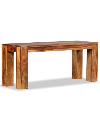 Banc Bois de Sesham massif 110 x 35 x 45 cm