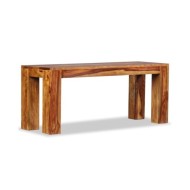 Banc Bois de Sesham massif 110 x 35 x 45 cm