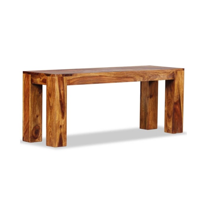 Banc Bois de Sesham massif 110 x 35 x 45 cm