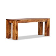 Banc Bois de Sesham massif 110 x 35 x 45 cm