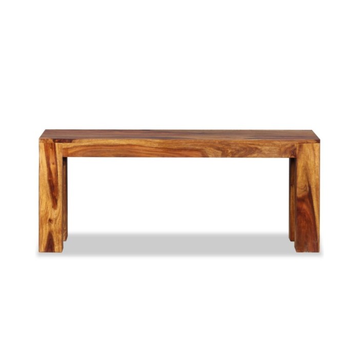 Banc Bois de Sesham massif 110 x 35 x 45 cm