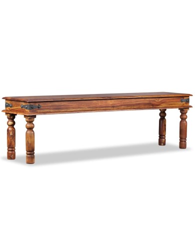 Banc Bois de Sesham massif 160 x 35 x 45 cm