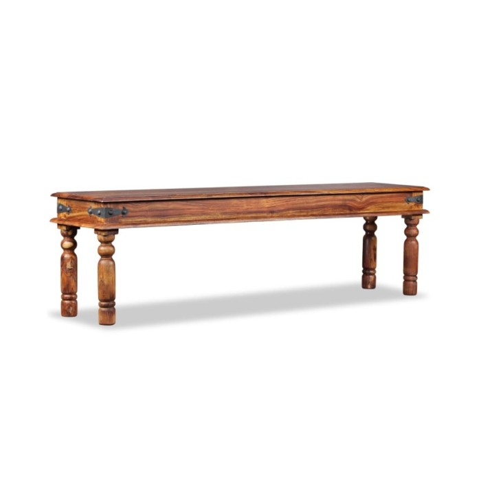 Banc Bois de Sesham massif 160 x 35 x 45 cm