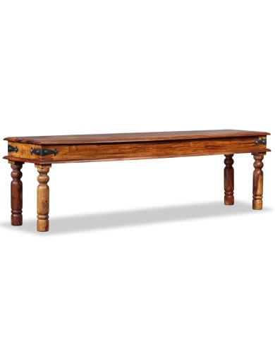 Banc Bois de Sesham massif 160 x 35 x 45 cm