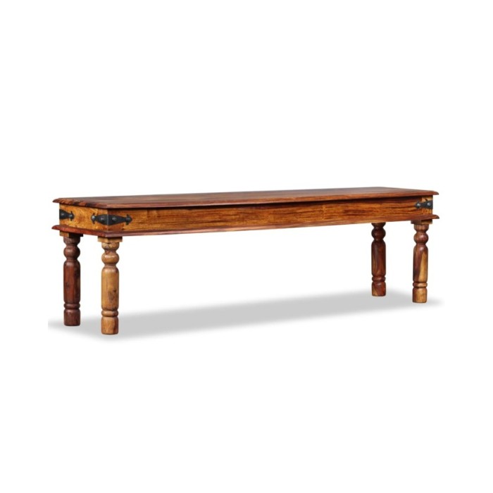 Banc Bois de Sesham massif 160 x 35 x 45 cm