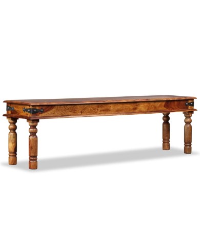 Banc Bois de Sesham massif 160 x 35 x 45 cm