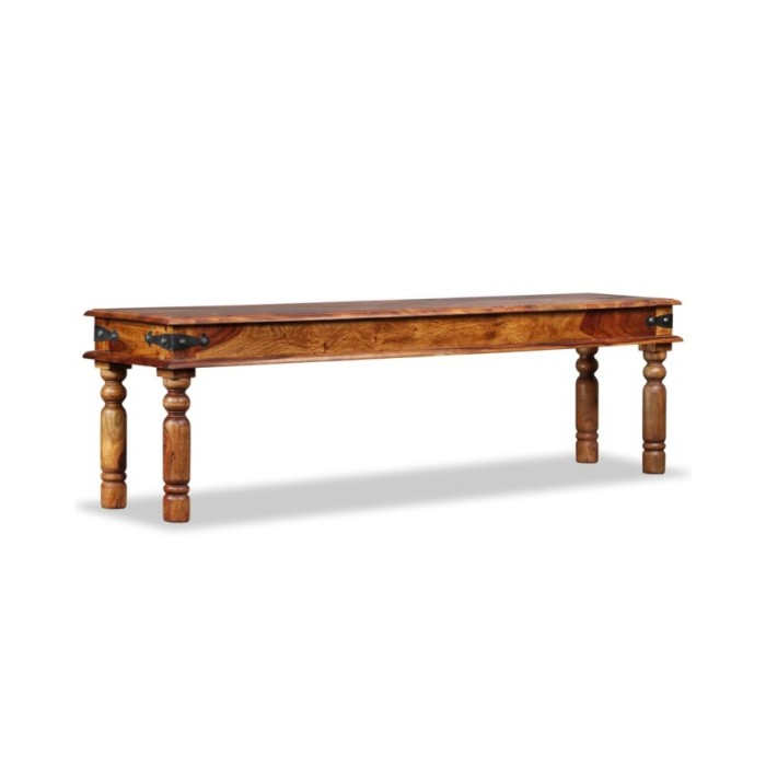 Banc Bois de Sesham massif 160 x 35 x 45 cm