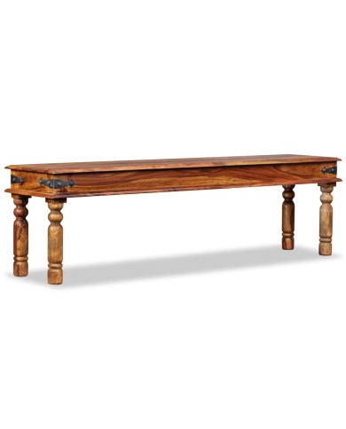 Banc Bois de Sesham massif 160 x 35 x 45 cm