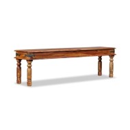 Banc Bois de Sesham massif 160 x 35 x 45 cm