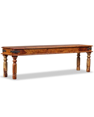 Banc Bois de Sesham massif 160 x 35 x 45 cm