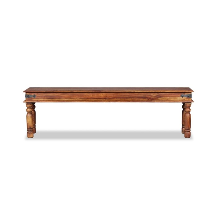 Banc Bois de Sesham massif 160 x 35 x 45 cm