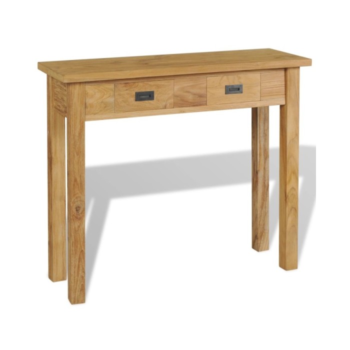 Table console Teck massif 90 x 30 x 80 cm