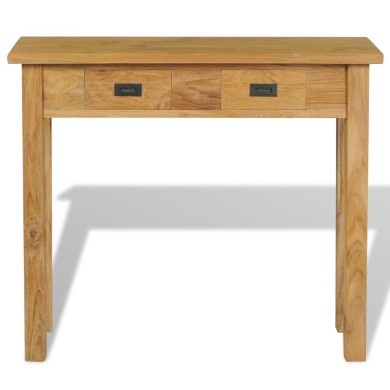 Table console Teck massif 90 x 30 x 80 cm