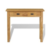 Table console Teck massif 90 x 30 x 80 cm