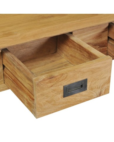 Table console Teck massif 90 x 30 x 80 cm