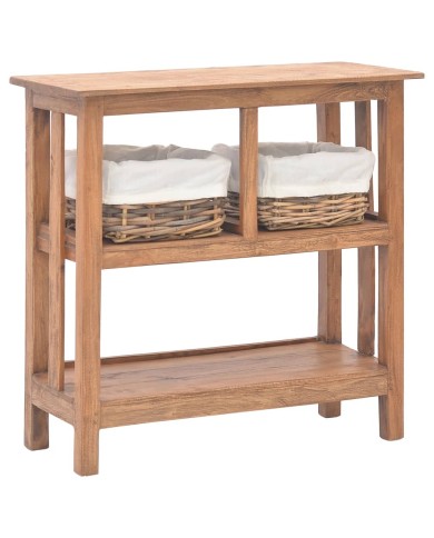 Table console Bois de récupération massif 69 x 28 x 70 cm