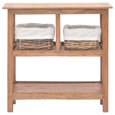 Table console Bois de récupération massif 69 x 28 x 70 cm