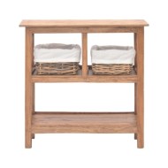 Table console Bois de récupération massif 69 x 28 x 70 cm