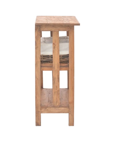 Table console Bois de récupération massif 69 x 28 x 70 cm