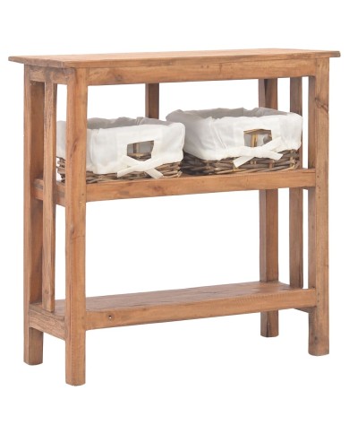 Table console Bois de récupération massif 69 x 28 x 70 cm