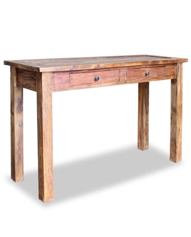 Table console Bois de récupération massif 123 x 42 x 75 cm
