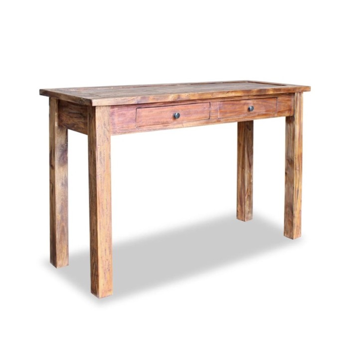 Table console Bois de récupération massif 123 x 42 x 75 cm